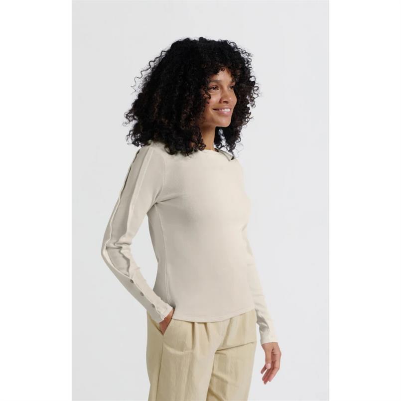 Yaya Off white knit Transparant