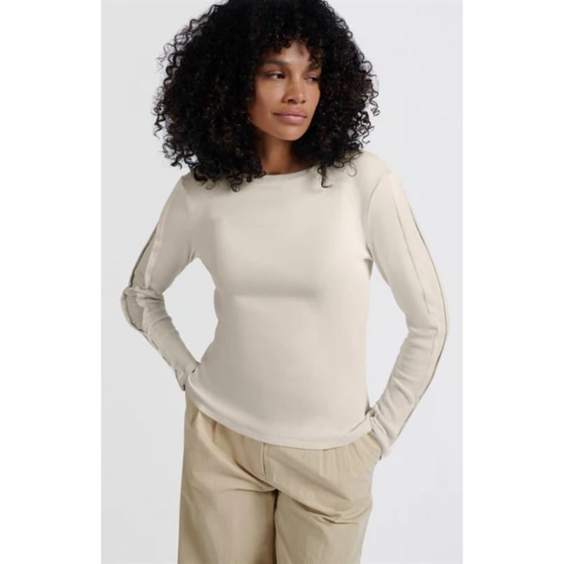 Yaya Off white knit Transparant