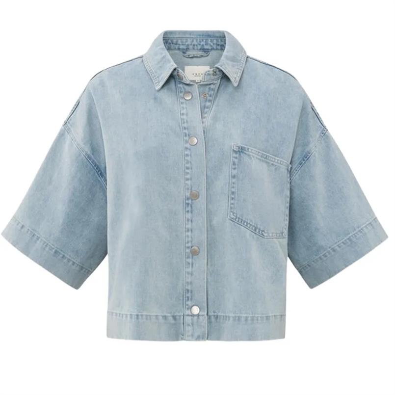 Yaya Oversized cropped denim jack Jeans