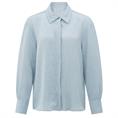 Yaya Oversized shirt w. press butto Lichtblauw