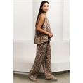 Yaya Printed sleeveless top Bruin dessin