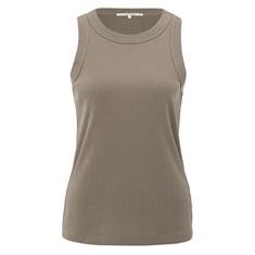Yaya Rib singlet Taupe