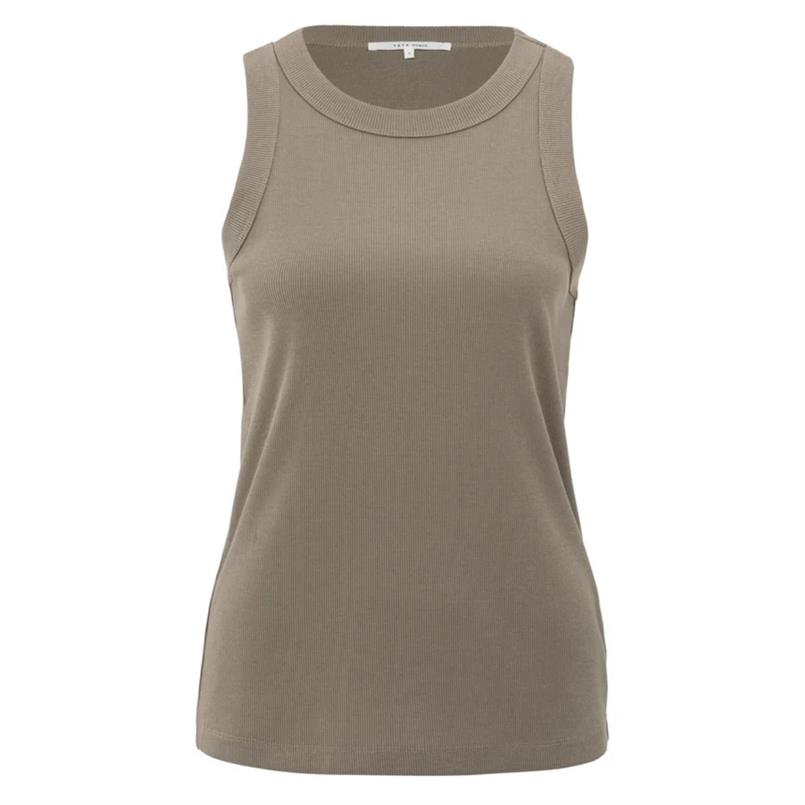 Yaya Rib singlet Taupe