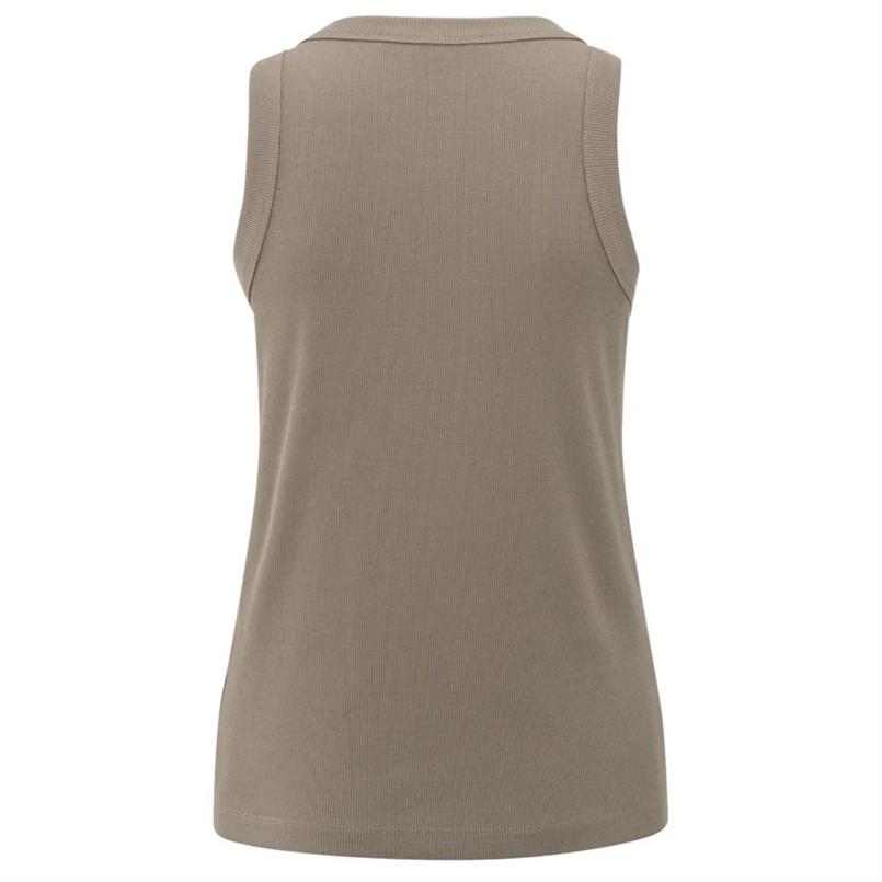 Yaya Rib singlet Taupe