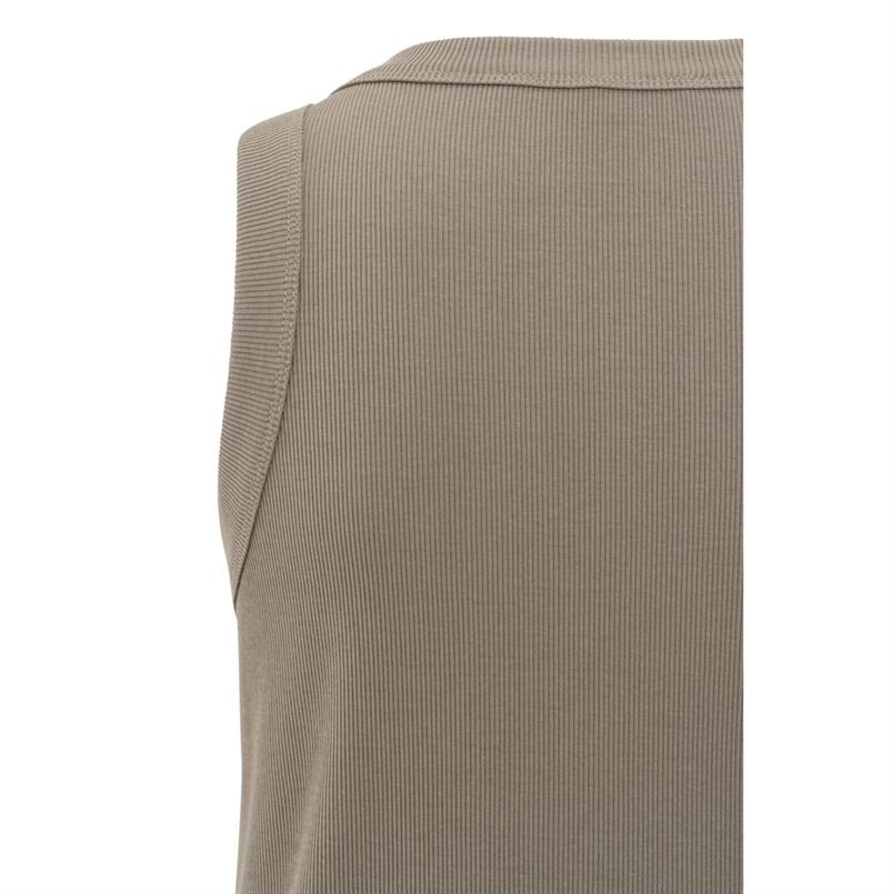 Yaya Rib singlet Taupe