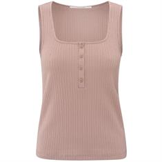 Yaya Rib singlet with buttons Oudroze
