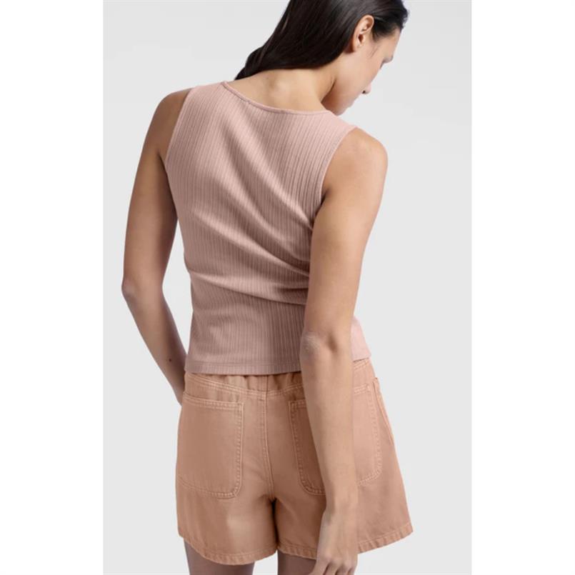 Yaya Rib singlet with buttons Oudroze