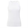 Yaya Rib singlet with print at back Wit