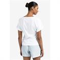 Yaya Round neck top with knot Wit
