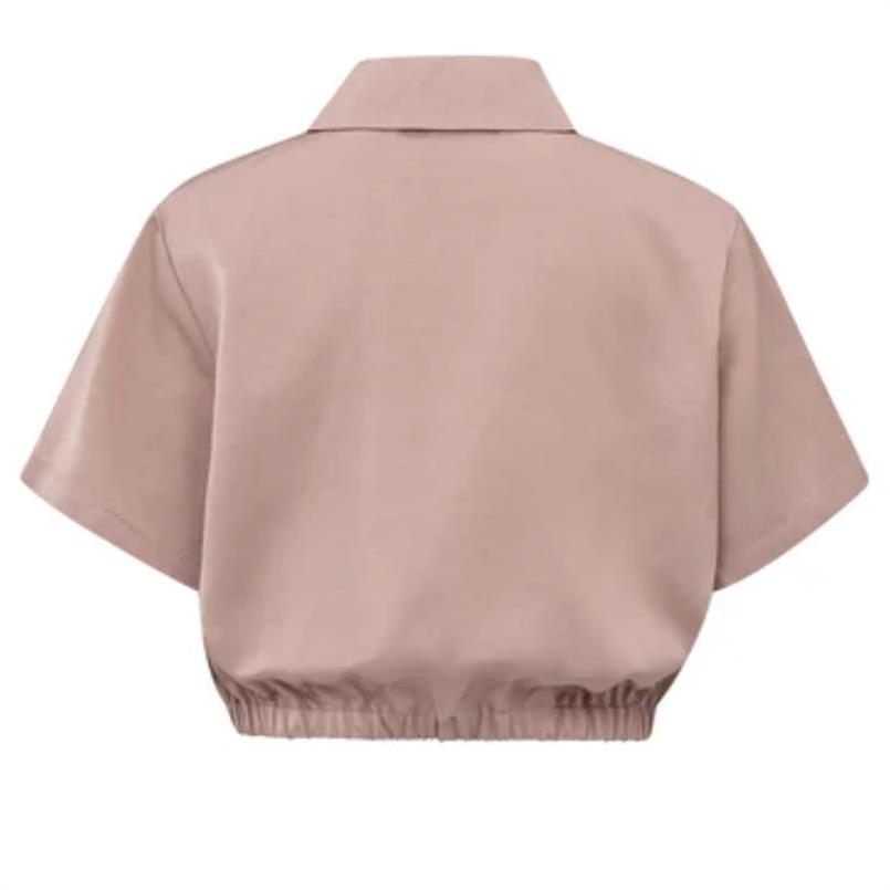 Yaya Satin shortsleeve jacket Oudroze