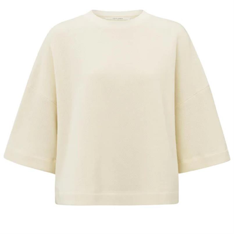 Yaya Short sleeve sweatshirt Transparant