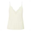 Yaya Singlet with lace Transparant