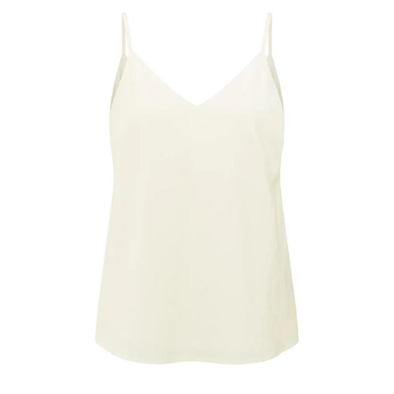 Yaya Singlet with lace Transparant