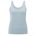 Yaya Singlet with low neckline Lichtblauw