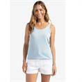 Yaya Singlet with low neckline Lichtblauw