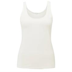 Yaya Singlet with low neckline Transparant