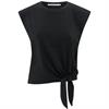 Yaya Sleeveless top with knot Donkergrijs