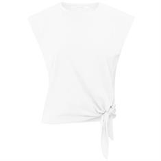 Yaya Sleeveless top with knot Wit