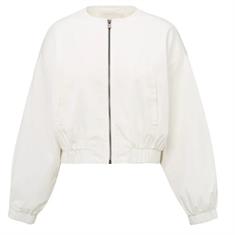 Yaya Woven cropped bomber Wit
