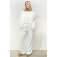 Yaya Woven high waist wide leg Wit