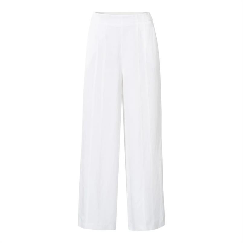 Yaya Woven high waist wide leg Wit