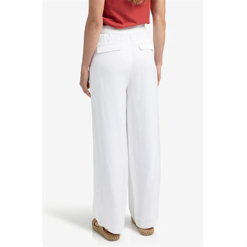 Yaya Woven high waist wide leg Wit