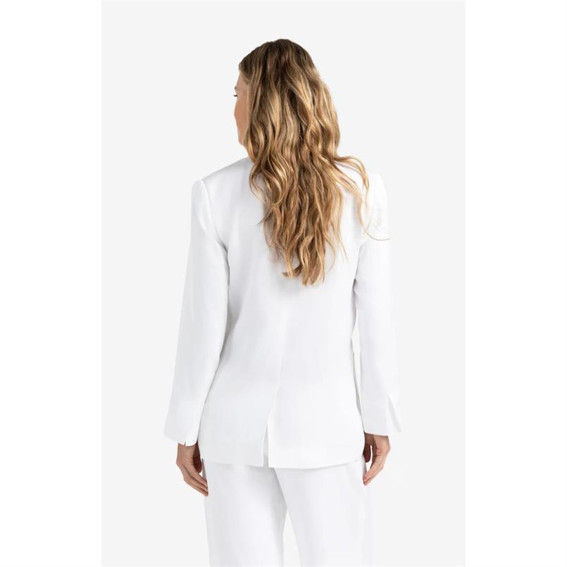 Yaya Woven loose fit blazer Wit