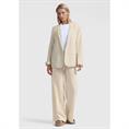 Yaya Woven loose fit blazer Zand