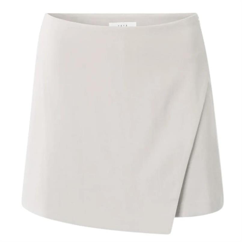 Yaya Woven mini skort Zand