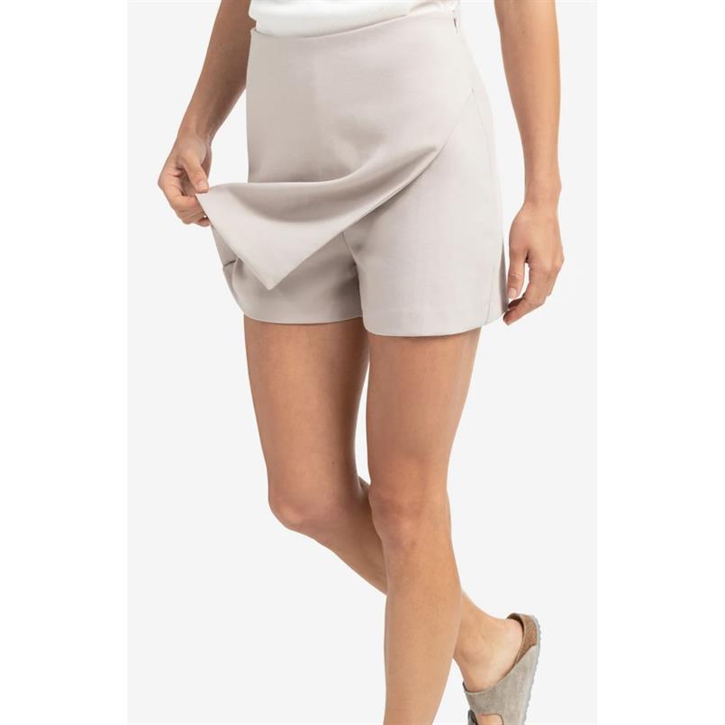 Yaya Woven mini skort Zand