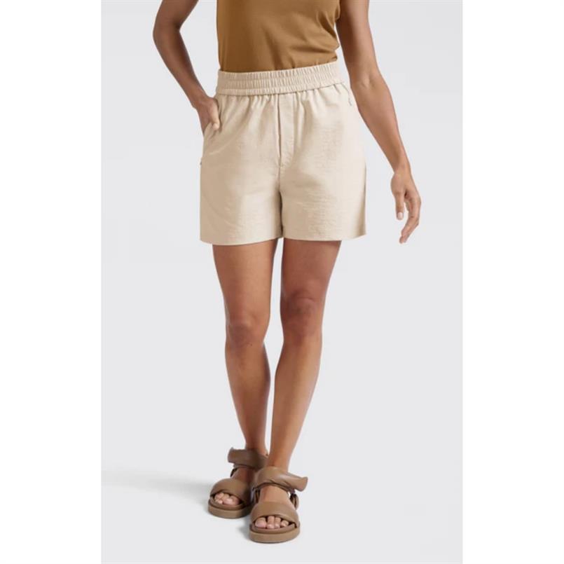 Yaya Woven short with elastic Zand