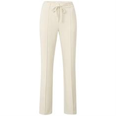 Yaya Woven straight flared trousers Zand