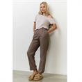 Yaya Woven structured trousers Bruin