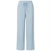 Yaya Woven structured wide leg Lichtblauw