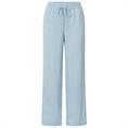 Yaya Woven structured wide leg Lichtblauw