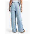 Yaya Woven structured wide leg Lichtblauw