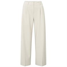 Yaya Woven wide leg trousers Beige