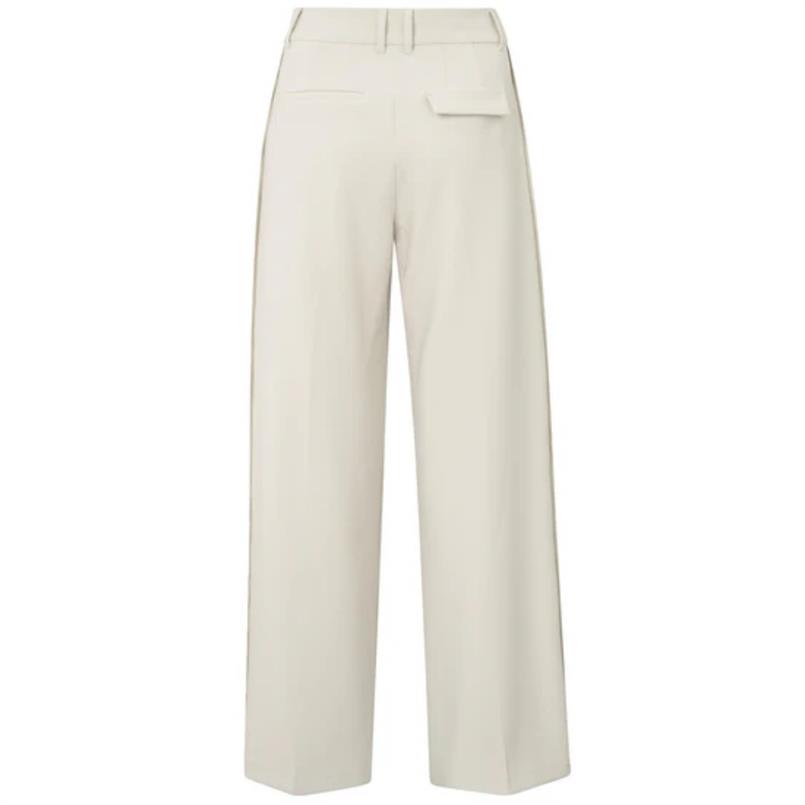 Yaya Woven wide leg trousers Beige