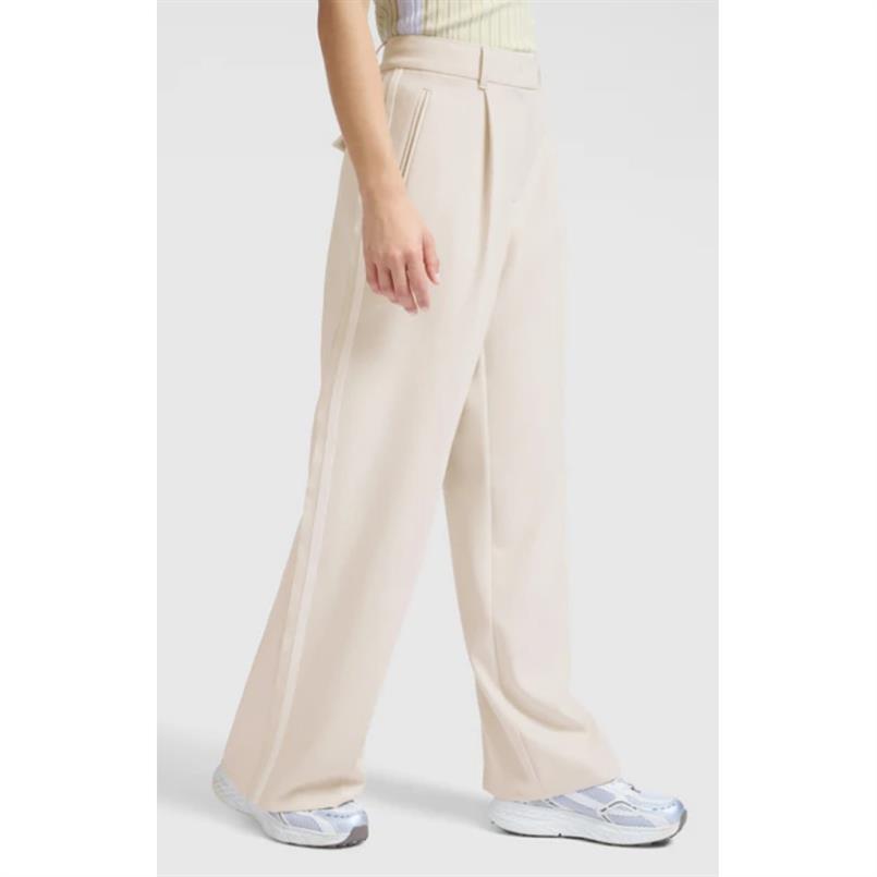 Yaya Woven wide leg trousers Beige