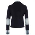 Zip73 Blazer denim insert blue Donkerblauw