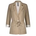 Zip73 Blazer drawstring pinstripe Camel