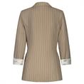 Zip73 Blazer drawstring pinstripe Camel