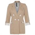 Zip73 Blazer pinstripe caramel Camel