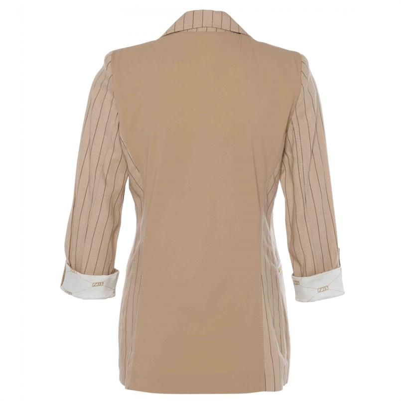Zip73 Blazer pinstripe caramel Camel