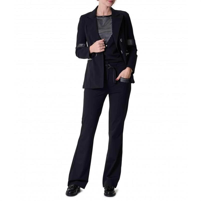Zip73 Blazer zippers mesh black Zwart