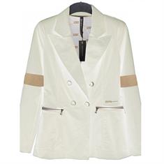 Zip73 Blazer zippers mesh off-white Transparant