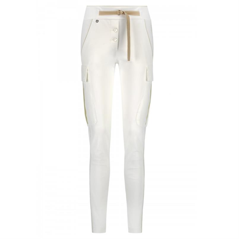 Zip73 Cargo pants off-white Transparant