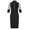 Zip73 Dress mesh black Zwart