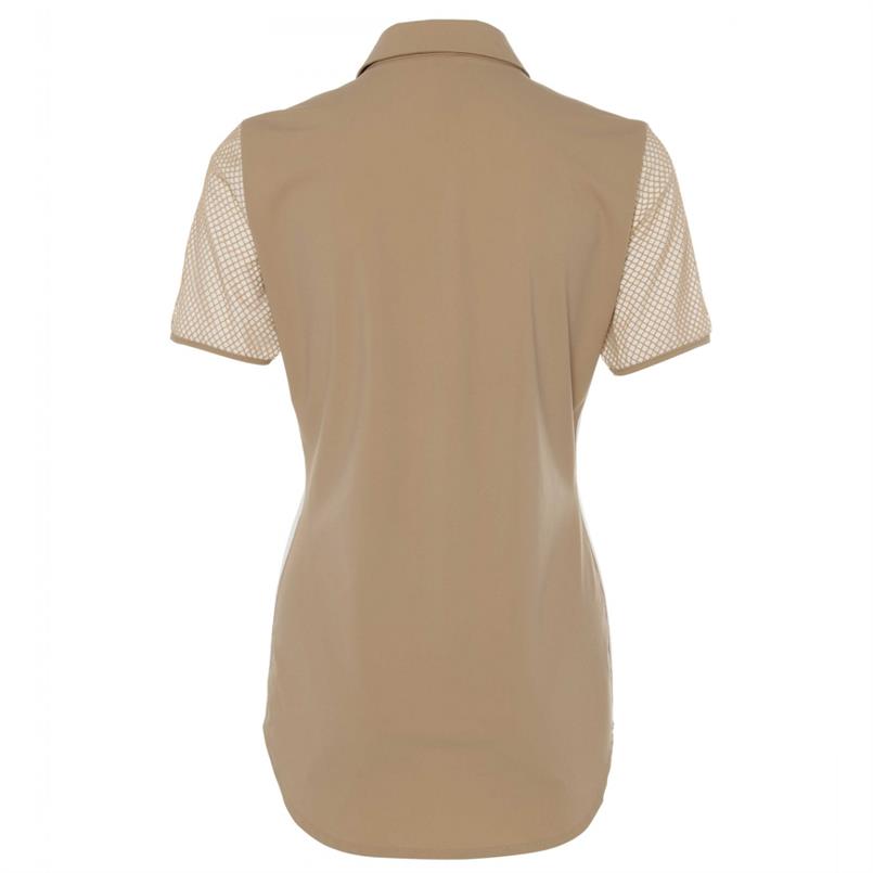 Zip73 Dress zipper mesh gold Goud