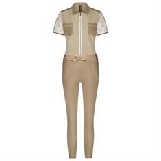 Zip73 Jumpsuit mesh gold Goud